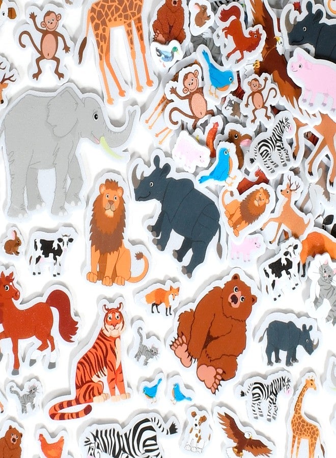 Ready 2 Learn Foam Stickers | Animals | Pack of 168 | Self-Adhesive Foam Stickers for Kids | Perfect for Crafts and Party Favors - Image 1